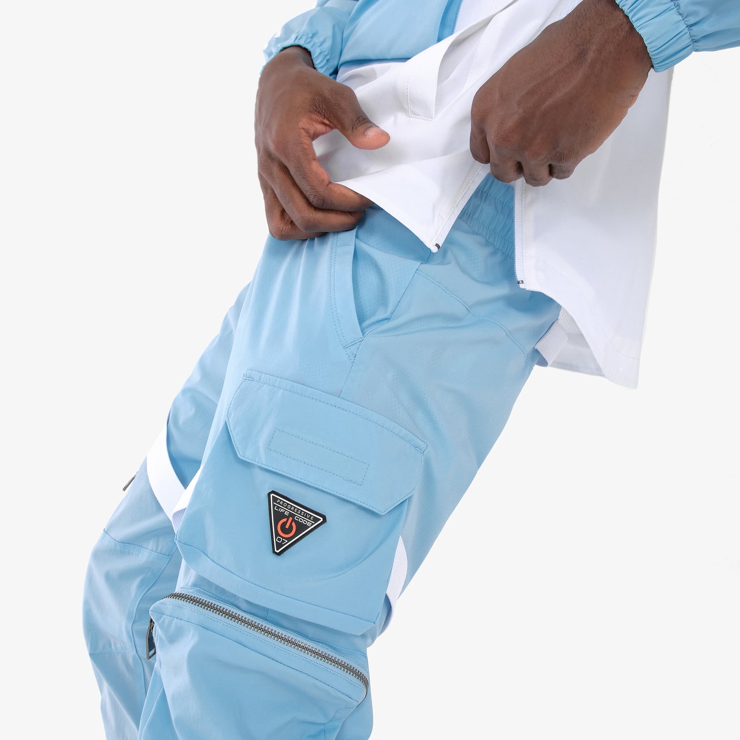 V5. LIGHT BLUE PANTS W/ STRAPS